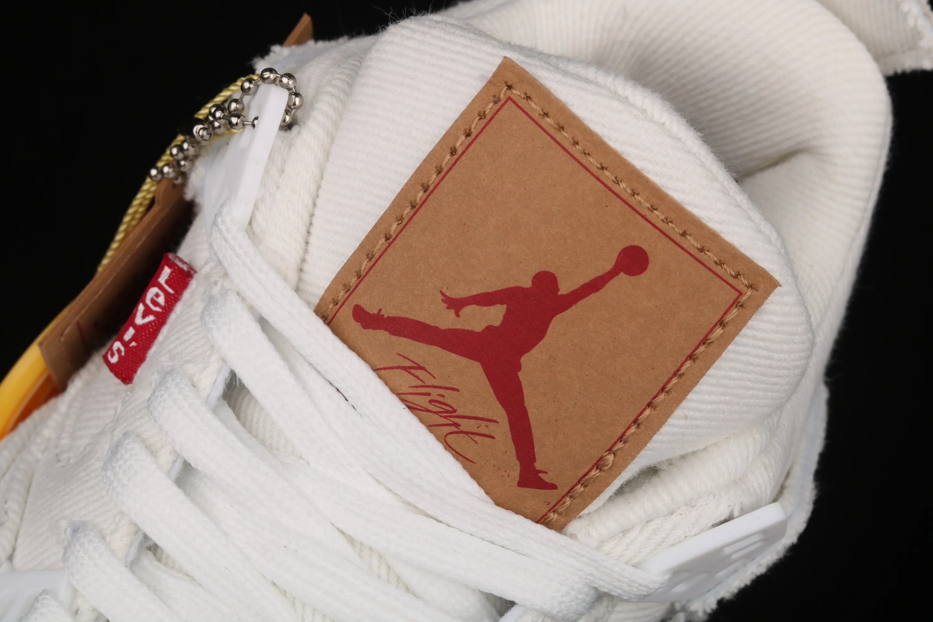 All categories Air Jordan Jordan series basketball shoes Air Jordan 4 G version Levi's x Air Jordan 4 AJ4 Joe 4 Levi's joint tannin white AO2571-100